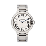Buy Shop Cartier Ballon Bleu De Cartier Silver Dial Silver Steel Strap Watch for Women - W69011Z4 USA Online