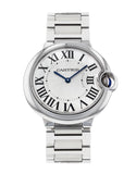 Buy Shop Cartier Ballon Bleu De Cartier Silver Dial Silver Steel Strap Watch for Women - W69011Z4 USA Online