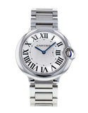 Buy Shop Cartier Ballon Bleu De Cartier Silver Dial Silver Steel Strap Watch for Women - W69011Z4 USA Online