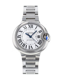 Buy Shop Cartier Ballon Bleu De Cartier Silver Dial Silver Steel Strap Watch for Women - WSBB0044 USA Online