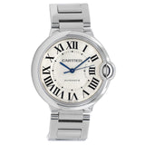 Buy Shop Cartier Ballon Bleu De Cartier Silver Dial Silver Steel Strap Watch for Women - WSBB0048 USA Online