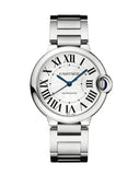 Buy Shop Cartier Ballon Bleu De Cartier Silver Dial Silver Steel Strap Watch for Women - WSBB0048 USA Online