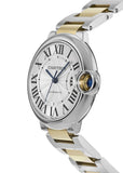 Buy Shop Cartier Ballon Bleu de Cartier Silver Dial Two Tone Steel Strap Watch for Women - W2BB0030 USA Online