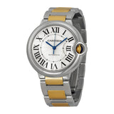 Buy Shop Cartier Ballon Bleu de Cartier Silver Dial Two Tone Steel Strap Watch for Women - W2BB0030 USA Online