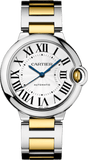 Buy Shop Cartier Ballon Bleu de Cartier Silver Dial Two Tone Steel Strap Watch for Women - W2BB0030 USA Online