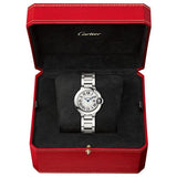 Buy Shop Cartier Ballon Bleu De Cartier White Dial Silver Steel Strap Watch for Women - W69010Z4 USA Online