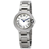 Buy Shop Cartier Ballon Bleu De Cartier White Dial Silver Steel Strap Watch for Women - W69010Z4 USA Online