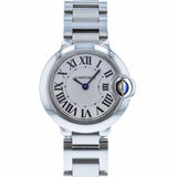 Buy Shop Cartier Ballon Bleu De Cartier White Dial Silver Steel Strap Watch for Women - W69010Z4 USA Online