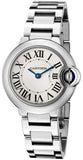 Buy Shop Cartier Ballon Bleu De Cartier White Dial Silver Steel Strap Watch for Women - W69010Z4 USA Online