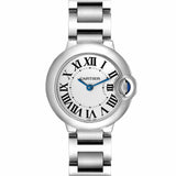 Buy Shop Cartier Ballon Bleu De Cartier White Dial Silver Steel Strap Watch for Women - W69010Z4 USA Online