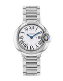 Buy Shop Cartier Ballon Bleu De Cartier White Dial Silver Steel Strap Watch for Women - W69010Z4 USA Online