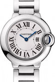 Buy Shop Cartier Ballon Bleu De Cartier White Dial Silver Steel Strap Watch for Women - W69010Z4 USA Online