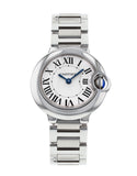 Buy Shop Cartier Ballon Bleu De Cartier White Dial Silver Steel Strap Watch for Women - W69010Z4 USA Online