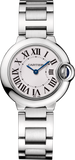 Buy Shop Cartier Ballon Bleu De Cartier White Dial Silver Steel Strap Watch for Women - W69010Z4 USA Online