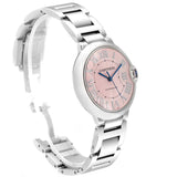 Buy Shop Cartier Ballon Bleu De Cartier Pink Dial Silver Steel Strap Watch for Women - W6920041 USA Online