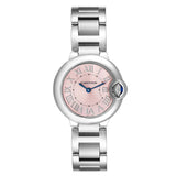 Buy Shop Cartier Ballon Bleu de Cartier Pink Dial Silver Steel Strap Watch for Women - W6920038 USA Online