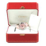 Buy Shop Cartier Ballon Bleu De Cartier Pink Dial Pink Leather Strap Watch for Women - WSBB0007 USA Online