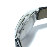 Buy Shop Cartier Ballon Bleu Silver Dial Black Leather Strap Watch for Women - W69018Z4 USA Online