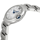 Buy Shop Cartier Ballon Bleu de Cartier Diamonds Silver Dial Silver Steel Strap Watch for Women - WE902073 USA Online