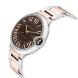 Buy Shop Cartier Ballon Bleu de Cartier Brown Dial Two Tone Steel Strap Watch for Men - W6920032 USA Online