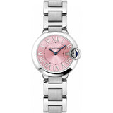 Buy Shop Cartier Ballon Bleu de Cartier Pink Dial Silver Steel Strap Watch for Women - W6920038 USA Online