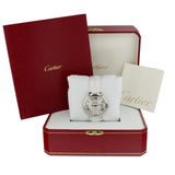 Buy Shop Cartier Ballon Bleu de Cartier Silver Dial White Leather Strap Watch for Women - W6920087 USA Online