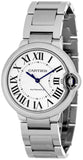 Buy Shop Cartier Ballon Bleu De Cartier Silver Dial Silver Steel Strap Watch for Women - WSBB0048 USA Online