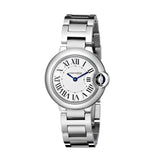 Buy Shop Cartier Ballon Bleu De Cartier White Dial Silver Steel Strap Watch for Women - W69010Z4 USA Online