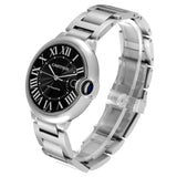 Buy Shop Cartier Ballon Bleu de Cartier Black Dial Silver Steel Strap Watch for Men - W6920042 USA Online