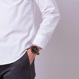 Buy Shop Fossil Brox Multifunction Grey Dial Brown Leather Strap Watch for Men - BQ2800 USA Online