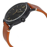 Buy Shop Fossil Commuter Three Hand Date Black Dial Brown Leather Strap Watch for Men - FS5276 USA Online
