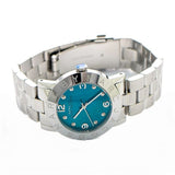 Buy Shop Marc Jacobs Amy Blue Dial Silver Steel Strap Watch for Women - MBM3274 USA Online