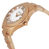 Buy Shop Marc Jacobs Rivera White Dial Rose Gold Steel Strap Watch for Women - MBM3138 USA Online