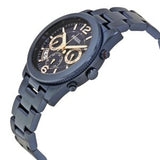 Buy Shop Fossil Perfect Boyfriend Multifunction Blue Dial Blue Steel Strap Watch for Women - ES4093 USA Online