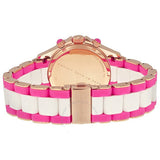 Buy Shop Marc Jacobs Rock Chronograph White Dial Two Tone Silicone Strap Watch for Women - MBM2593 USA Online