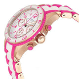 Buy Shop Marc Jacobs Rock Chronograph White Dial Two Tone Silicone Strap Watch for Women - MBM2593 USA Online