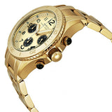 Marc Jacobs Rock Metal Chronograph Gold Dial Gold Steel Strap Watch for Men - MBM3158