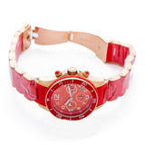 Buy Shop Marc Jacobs Rock Chronograph Red Dial Red Silicone Strap Watch for Women - MBM2577 USA Online