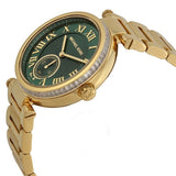 Buy Shop Michael Kors Skylar Green Dial Gold Steel Strap Watch for Women - MK6065 USA Online