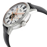 Buy Shop Fossil Townsman Automatic White Dial Black Leather Strap Watch for Men - ME3104 USA Online