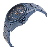 Buy Shop Fossil Riley Quartz Blue Dial Blue Steel Strap Watch for Women - ES4294 USA Online