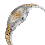 Buy Shop Gucci G Timeless Silver Dial Two Tone Steel Strap Watch For Women - YA1264131 USA Online