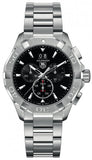 Buy Shop Tag Heuer Aquaracer Chronograph Black Dial Silver Steel Strap Watch for Men - CAY1110.BA0927 USA Online