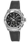 Buy Shop Tag Heuer Aquaracer Chronograph Black Dial Black Rubber Strap Watch for Men - CAY1110.FT6041 USA Online