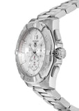 Buy Shop Tag Heuer Aquaracer White Dial Silver Steel Strap Watch for Men - CAY1111.BA0927 USA Online