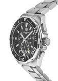 Buy Shop Tag Heuer Aquaracer Calibre 16 Day-Date Black Dial Silver Steel Strap Watch for Men - CAY211A.BA0927 USA Online