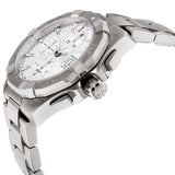 Tag Heuer Aquaracer Caliber 16 Automatic Chronograph White Dial Silver Steel Strap Watch for Men - CAY2111.BA0927