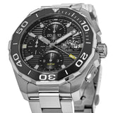 Buy Shop Tag Heuer Aquaracer Calibre 16 Day-Date Black Dial Silver Steel Strap Watch for Men - CAY211A.BA0927 USA Online