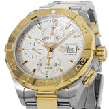 Tag Heuer Aquaracer Caliber 16 Automatic White Dial Two Tone Steel Strap Watch for Men - CAY2121.BB0923