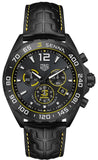 Buy Shop Tag Heuer Formula 1 Chronograph Senna Black Dial Black Leather Strap Watch for Men - CAZ101AJ.FC6487 USA Online